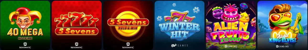 Baloobet casino slots met populaire gokkasten van Novomatic en BGaming
