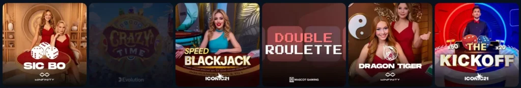 Baloo Bet Casino live casino met echte dealers